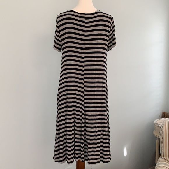 Lane Bryant Striped Vneck Swing Dress sz10/12 EUC - Picture 3 of 7